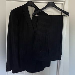 HUGO BOSS black pin striped Suit